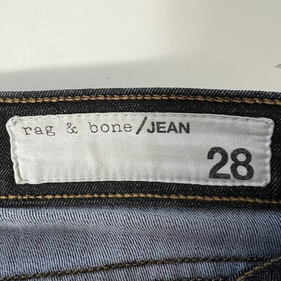 Rag & Bone Womens Skinny Jeans Black Rae size 28 - Picture 12 of 16